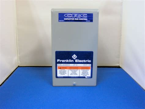 franklin electric 3 4 hp crc control box|franklin water control box.